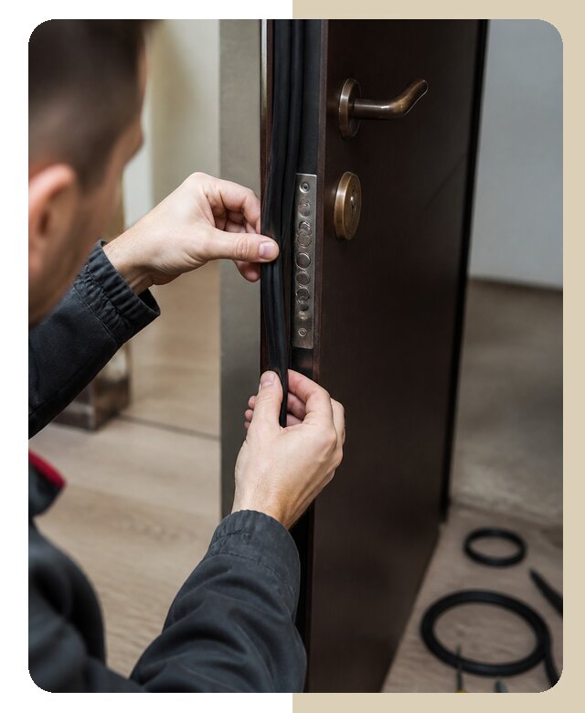 Замена уплотнителя двери в Отрадном по цене от 3152 р. | ДвериЛегко-Трд