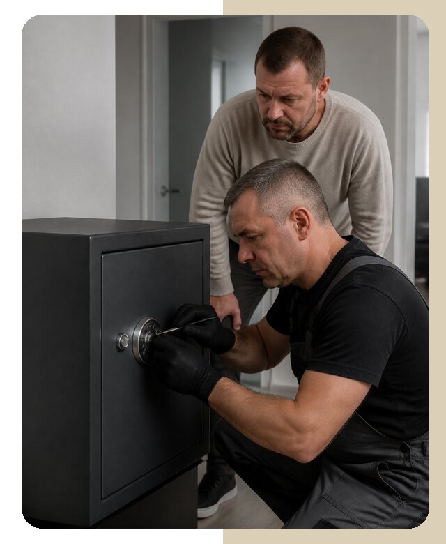 Аварийное открытие сейфа в Отрадном по цене от 5979 р. | ДвериЛегко-Трд